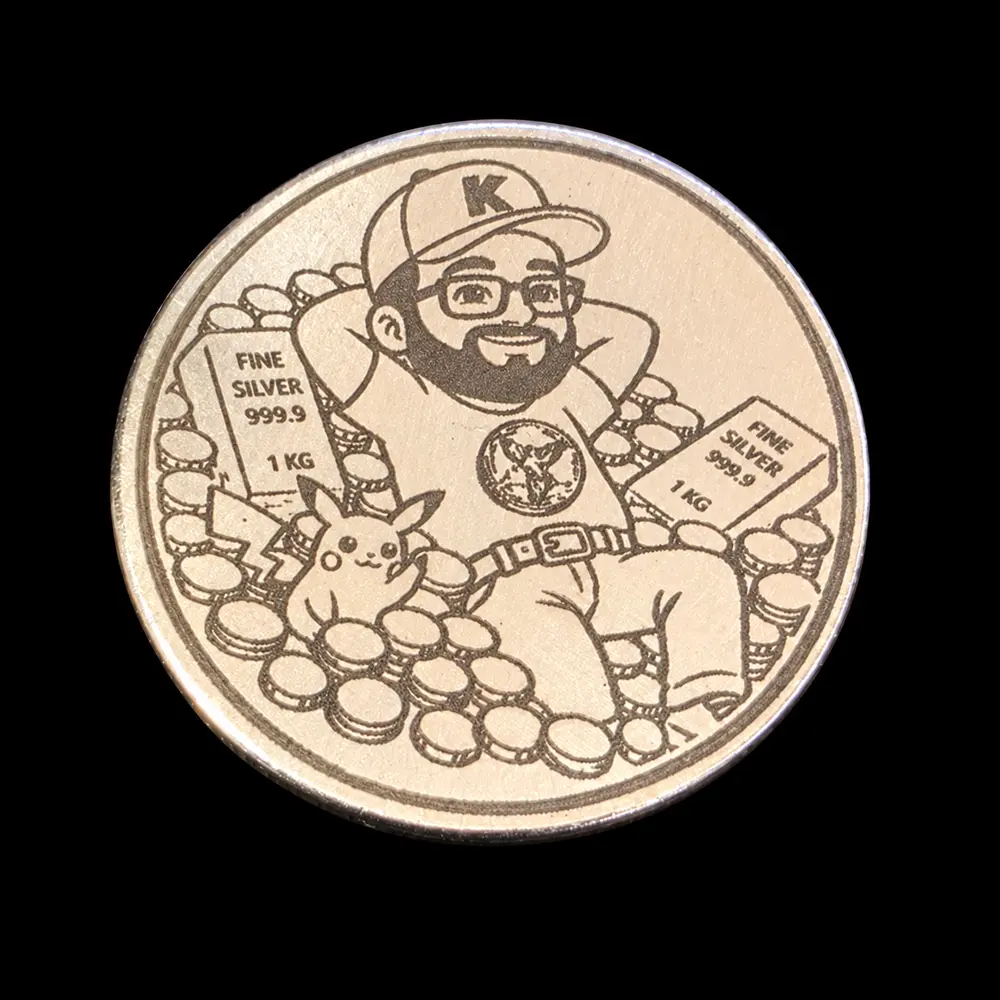 32 mm laser-engraved token by TxLooT: KEMOTHERAPY83 · custom seller artwork